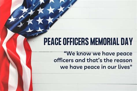 Peace Officers Memorial Day 2022 History Quotes Slogans And Images
