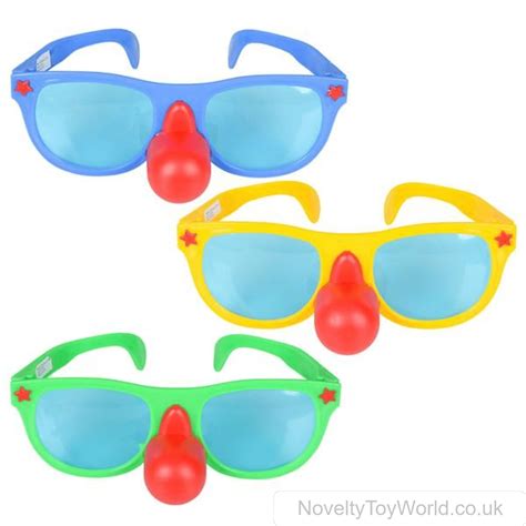 Wholesale Extra Large Novelty Clown Nose Glasses Bulk Buy Fancy Dress Glasses Uk