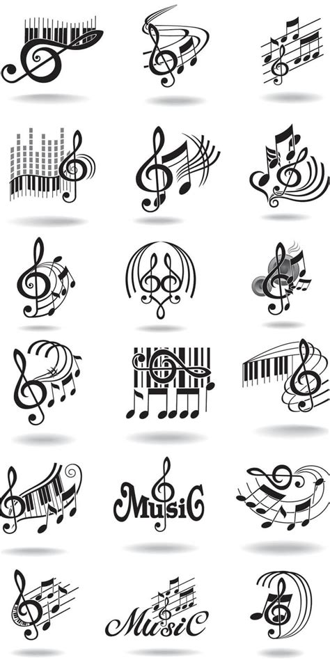 Notes Music Staff And Treble Clef Vector 2020 Free Download Images