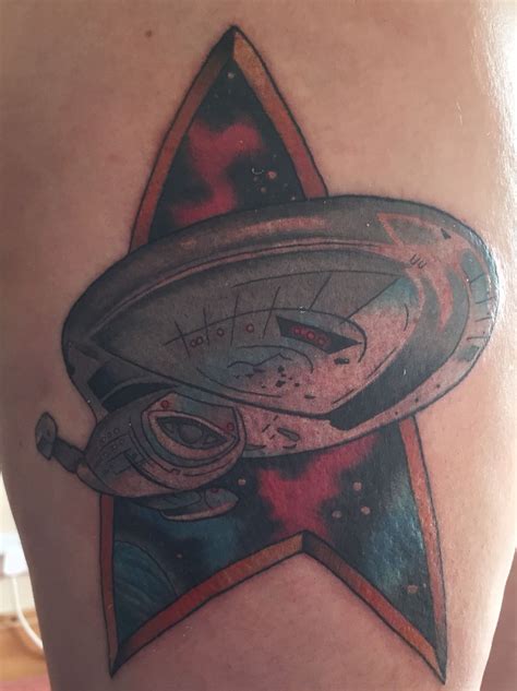 My New Star Trek Voyager Tattoo Star Trek Tattoo Enterprise Voyager