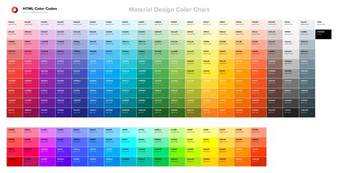 Color Chart With Names Sewing Html Color Codes Color Names Designinte Com