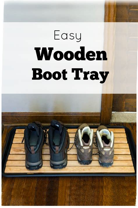 Diy Attractive Wooden Boot Tray For Your Foyer Or Any Entrance Hearth