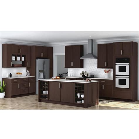 Customize kitchens to match your. Hampton Bay Shaker Assembled 36x34.5x24 in. Base Kitchen ...