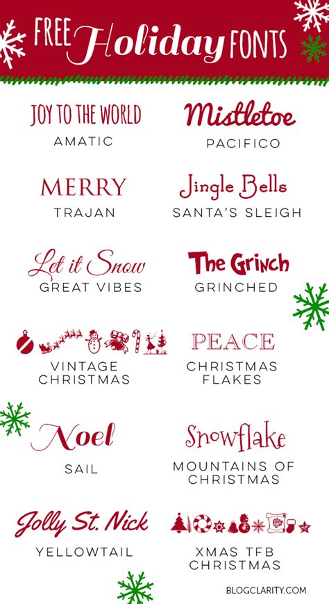 12 Free Holiday Fonts Holiday Fonts Christmas Fonts Cricut Fonts