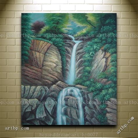 Endless Song Oil Painting Classic Landscape Waterfall