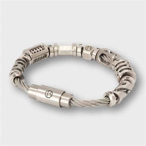 Fully Loaded Cable Stainless Steel Bracelet V2 Bailey Of Sheffield