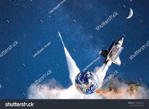 Stars Transport Space Tourismelements This Image Stock Photo 1203808339