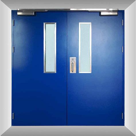 High Quality Garage Fire Door Double Emergency Exit Steel Fire Rated Door