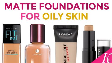 6 Best Matte Foundations For Oily Skin In India With Price Youtube