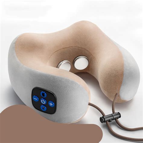 Rechargeable U Shape Low Frequency Pulse Massage Pillow Shoulder Cervical Neck Electric Massager