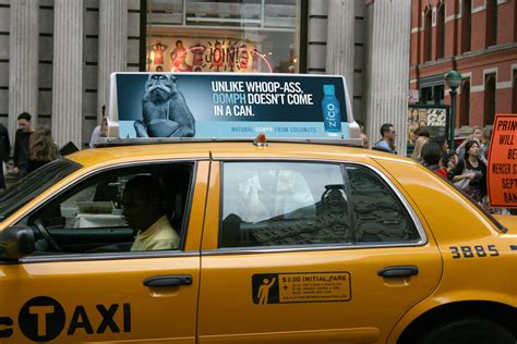 New York City Taxi Top Design And Advertising Signs Vsl Print