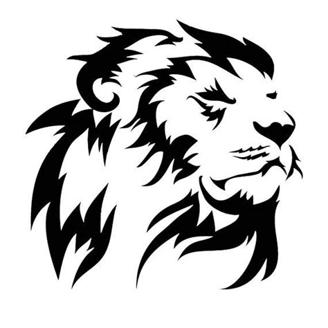 Lion Stencil Re Usable 8 X 75 Inch Lion Stencil Lion Head Tattoos