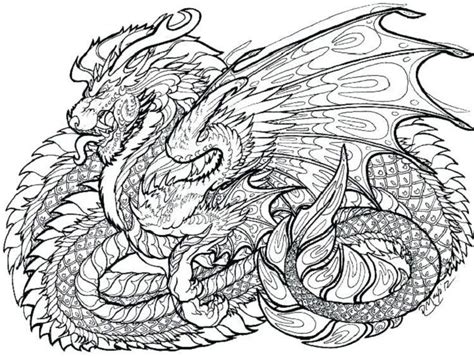 detailed dragon coloring page 183 svg file cut cricut