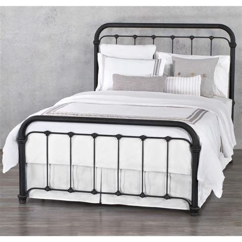 There were several iron beds here that my grandmother had painted white, however, everyone thought this was a 3/4 bed, so it escaped the white paint, thankfully. Black Wrought Iron Bed Frame | Iron bed, Iron bed frame ...