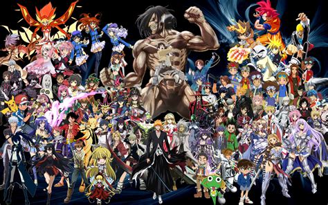 All The Anime Together All Anime Characters Anime Characters Anime