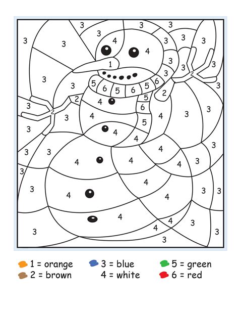 Preschool Numbers Worksheets Coloring