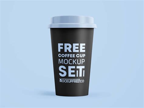 Free Coffee Paper Cups Mockup Psd