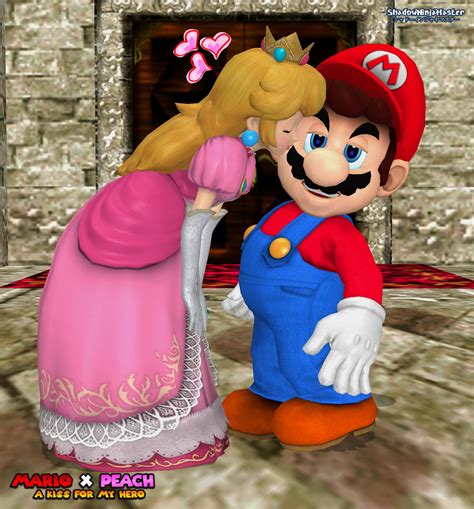 Mario X Peach A Kiss For My Hero By Shadowninjamaster On Deviantart