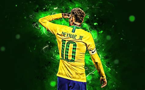 Neymar Yellow Stone Football Stars Brazil National Team Yellow