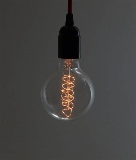 Large Globe Vintage Light Bulb With Spiral Filament