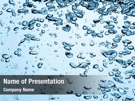 Droplet Abstract Underwater Bubbles Powerpoint Template Droplet