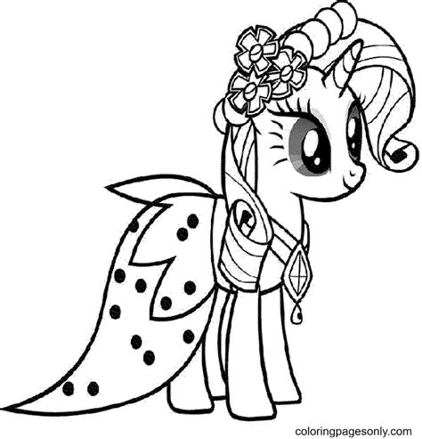 Beautiful Fluttershy My Little Pony Coloring Pages My Little Pony
