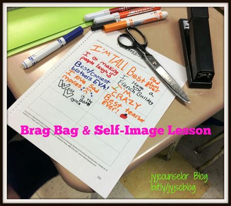 Brag Bag And Best Part Of Me Lesson Self Esteem Activities Guidance