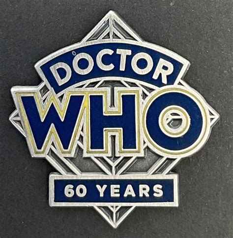 Doctor Who 60th Anniversary New Logo 1963 2023 Antique Silver Souvenir