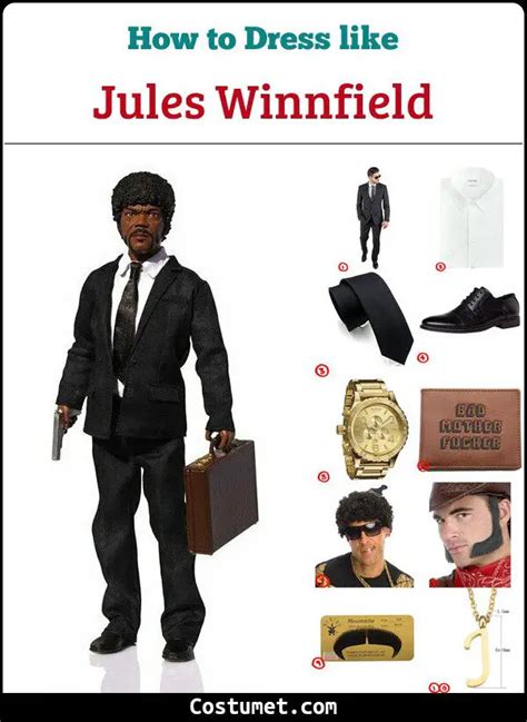 Jules Winnfield Pulp Fiction Costume For Cosplay And Halloween