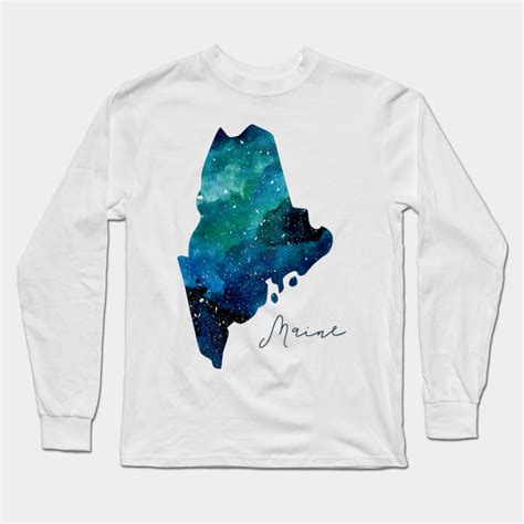 Maine Maine State Long Sleeve Shirt Teepublic Uk