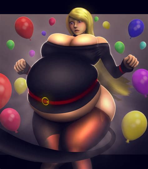 Rule 34 3d 3d Artwork Balloons Belly Inflation Big Breasts Blonde Hair Blue Eyes Butt