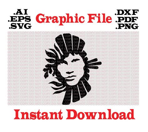 Jim Morrison Graphic Files Clip Art Eps Svg Ai Pdf Png Dxf Etsy