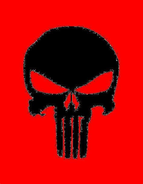 Punisher Skull Red By Picklez07 On Deviantart
