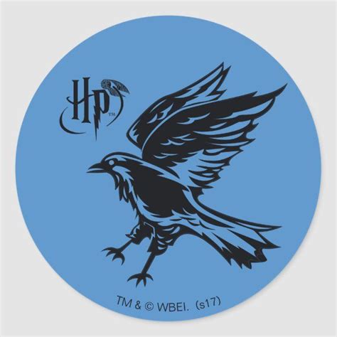 Harry Potter Ravenclaw Eagle Icon Classic Round Sticker #Sponsored , #