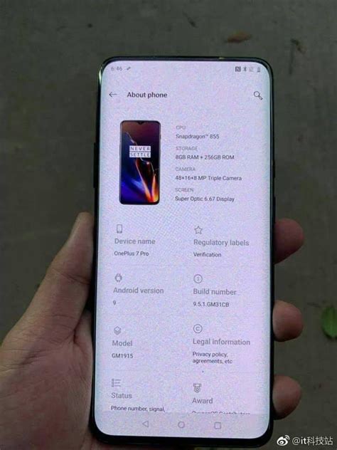 The oneplus 7 and 7 pro are android smartphones manufactured by oneplus. Leaked OnePlus 7 Pro hands-on pictures confirm Snapdragon ...