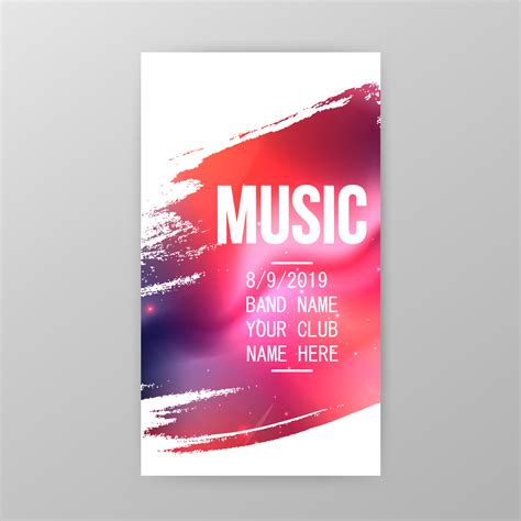 Music Party Poster Party Flyer Template Vector Illustration 269185