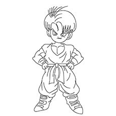 Child trunks have a combination of both his parent's natures. Top 20 Free Printable Dragon Ball Z Coloring Pages Online