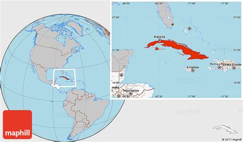 World Map Cuba Location United States Map