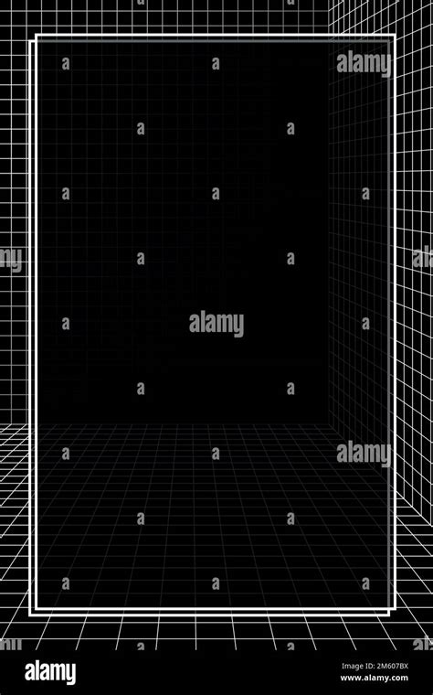3d Grid Patterned Frame Vector Stock Vector Image And Art Alamy
