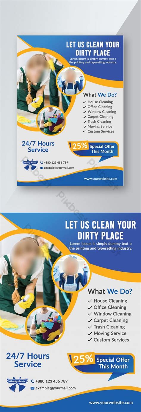 Cleaning Service Flyer Template Psd Free Download Pikbest