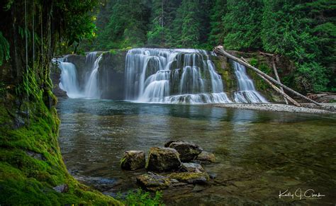 Lower Lewis Falls Ford Pinchot National Forest Washing Kelly J