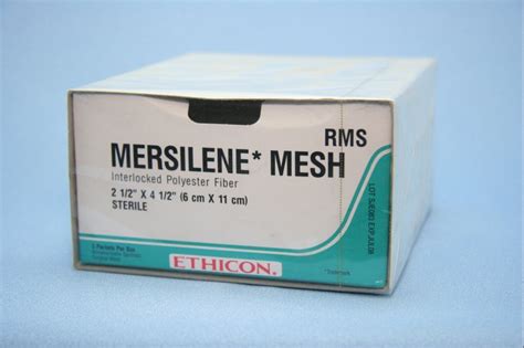 Ethicon Mesh Rms Mersilene 25 X 45 Nonabsorbable Synthetic