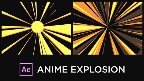 Anime Explosion In After Effects Adobe After Effects Tutorials After