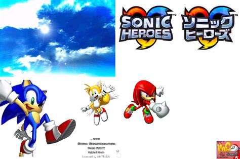Gamecube Sonic Heroes Title Screen The Spriters Resource