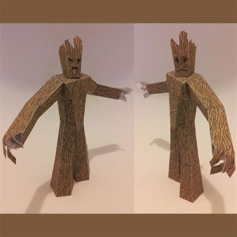 Guardians Of The Galaxy Groot Paper Toy