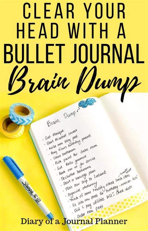 How To Do A Brain Dump And Why You Need To Do It Too Brain Dump Bullet Journal For Beginners