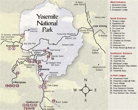 Topographic Map Of Yosemite National Park London Top Attractions Map
