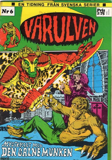 Pin Su Vintage Swedish Horror Comics 1972 75