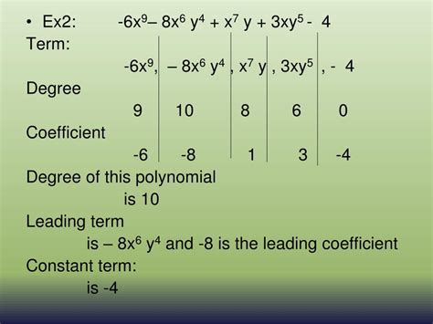 Ppt Introduction To Polynomials Powerpoint Presentation Free Download Id 6717961