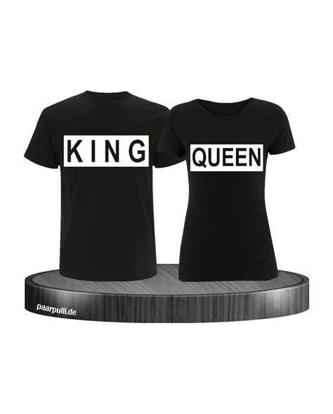 King Und Queen Im Kasten Partnerlook T Shirts